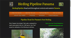 Desktop Screenshot of birdingpipelinepanama.com
