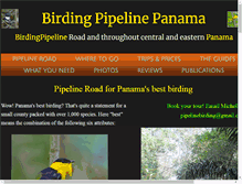 Tablet Screenshot of birdingpipelinepanama.com